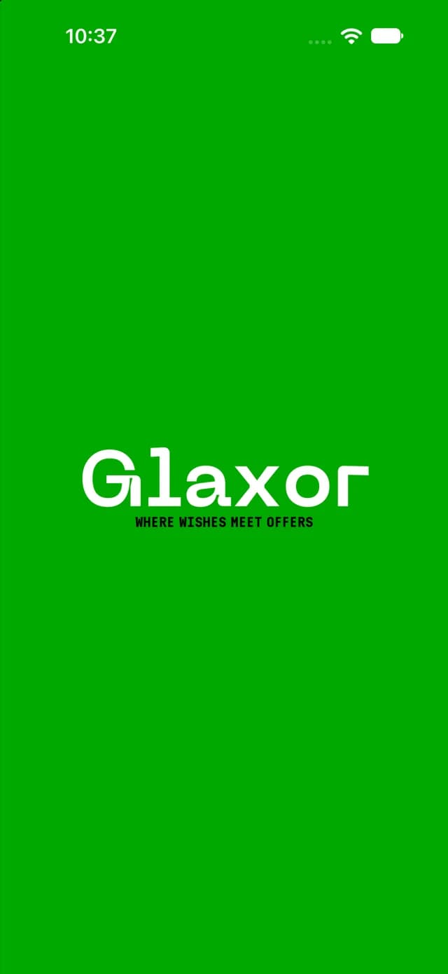 Glaxor Store splash screen